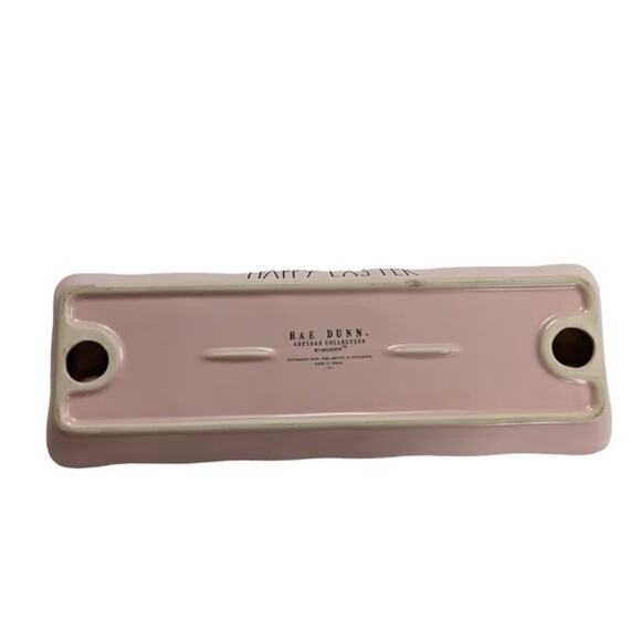 RAE DUNN Easter Artisan Collection by Magenta Happy Easter Pink Egg Tray NEW - Picture 4 of 4